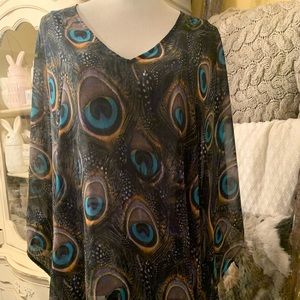 Show Me Your Mumu peacock peta tunic